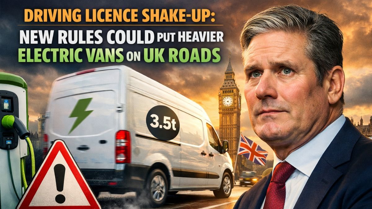 Driving Licence Shake-Up : New Rules Could Put Heavier Electric Vans on UK Roads
