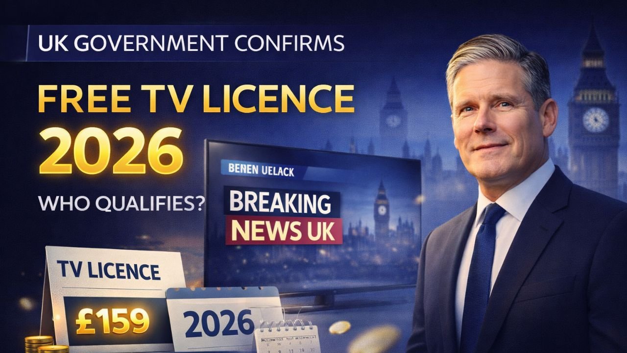 UK Government Confirms Free TV Licence in 2026 – Who Qualifies and £159 Fee Details