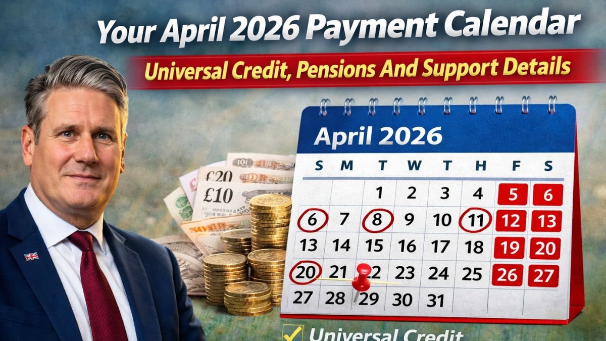 Your April 2026 Payment Calendar - Universal Credit, Pensions And Support Details